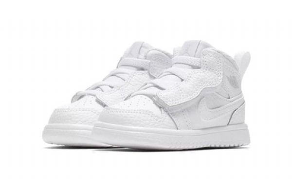 Nike Air Jordan 1 Mid Tops Alt Td Legacy Retro Koripallokengät Lapsille Valkoinen