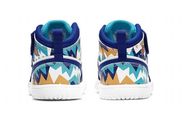 Nike Air Jordan 1 Mid Tops Alt Td Retro Koripallokengät Lapsille Sininen Valkoinen