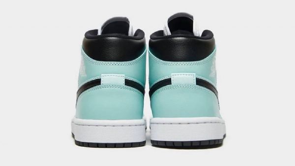 Nike Air Jordan 1 Mid Tops Aqua Tint Kengät Miehille Siniset