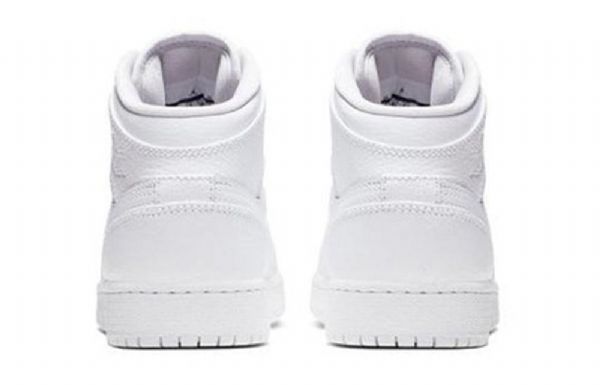Nike Air Jordan 1 Mid Tops Bg Retro Koripallokengät Miehille Valkoinen
