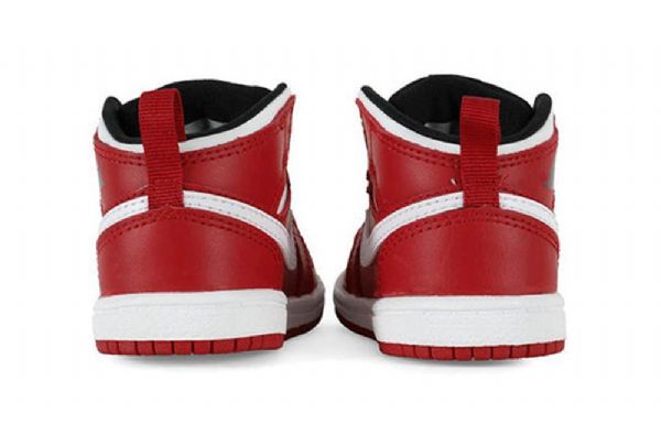 Nike Air Jordan 1 Mid Tops Bt Retro Koripallokengät Lapsille Punainen