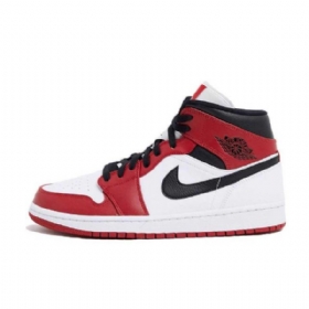 Nike Air Jordan 1 Mid Tops Chicago 2020 Naisten Kengät Punainen Valkoinen