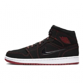 Nike Air Jordan 1 Mid Tops Come Fly With Me Kengät Miesten Mustat