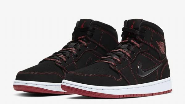 Nike Air Jordan 1 Mid Tops Come Fly With Me Kengät Naisille Musta