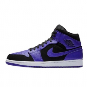Nike Air Jordan 1 Mid Tops Concord Kengät Miehille Violetti Musta