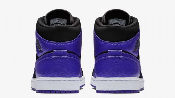 Nike Air Jordan 1 Mid Tops Concord Kengät Miehille Violetti Musta