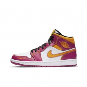 Nike Air Jordan 1 Mid Tops Dia De Muertos (kuolleiden Päivä) Kengät Miehille Purppura Valkoinen