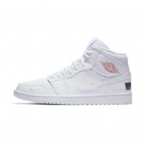 Nike Air Jordan 1 Mid Tops Euro Tour Kengät Miehille Valkoinen
