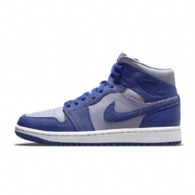 Nike Air Jordan 1 Mid Tops Georgetown Kengät Naisille Laivastonsininen
