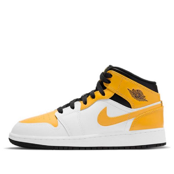Nike Air Jordan 1 Mid Tops Gs Koripallokengät Miehille Kultaa