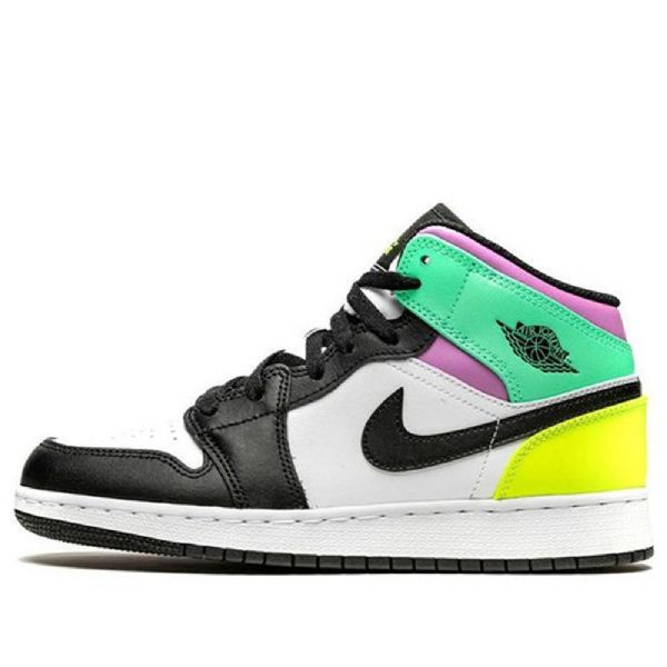 Nike Air Jordan 1 Mid Tops Gs Koripallokengät Miehille Monivärinen