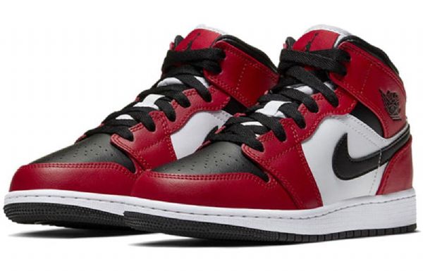 Nike Air Jordan 1 Mid Tops Gs Koripallokengät Miehille Musta