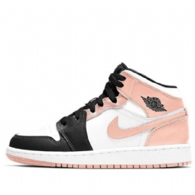 Nike Air Jordan 1 Mid Tops Gs Koripallokengät Miehille Musta Coral