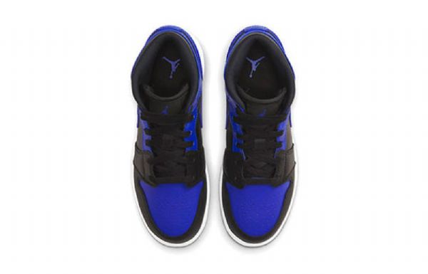 Nike Air Jordan 1 Mid Tops Gs Koripallokengät Miehille Musta Sininen