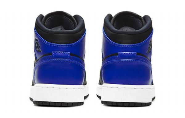 Nike Air Jordan 1 Mid Tops Gs Koripallokengät Miehille Musta Sininen