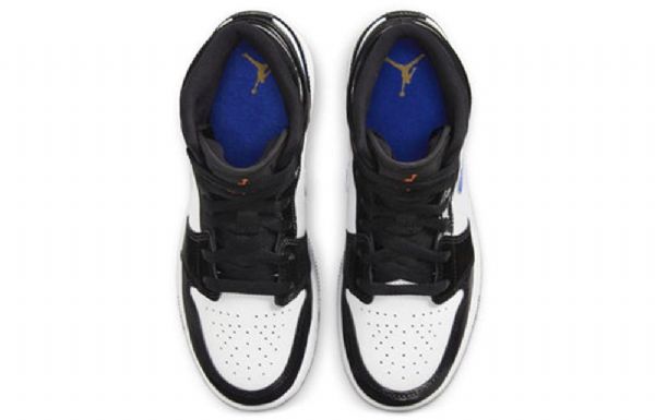 Nike Air Jordan 1 Mid Tops Gs Koripallokengät Miehille Musta Sininen