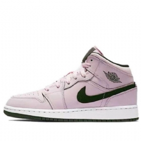 Nike Air Jordan 1 Mid Tops Gs Koripallokengät Miehille Pinkki
