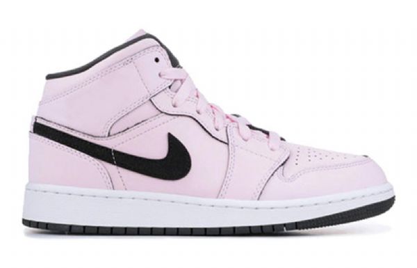 Nike Air Jordan 1 Mid Tops Gs Koripallokengät Miehille Pinkki