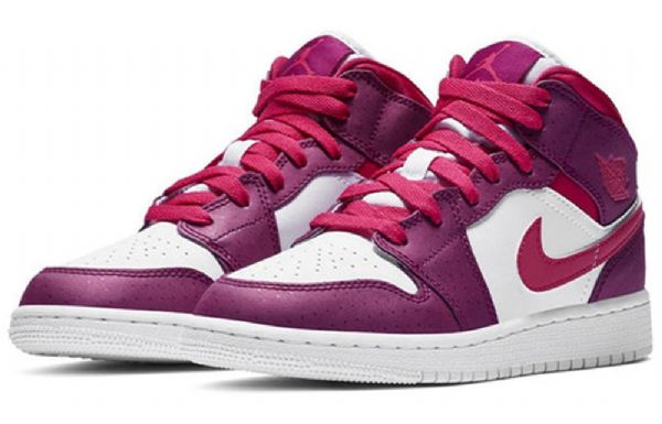 Nike Air Jordan 1 Mid Tops Gs Koripallokengät Miehille Pinkki