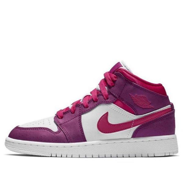 Nike Air Jordan 1 Mid Tops Gs Koripallokengät Miehille Pinkki
