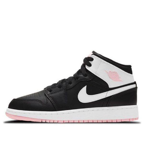 Nike Air Jordan 1 Mid Tops Gs Koripallokengät Miehille Pinkki Violetti