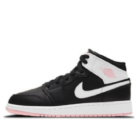 Nike Air Jordan 1 Mid Tops Gs Koripallokengät Miehille Pinkki Violetti
