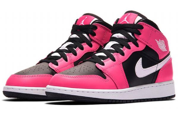 Nike Air Jordan 1 Mid Tops Gs Koripallokengät Miehille Pinkkisicle