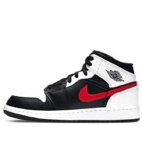 Nike Air Jordan 1 Mid Tops Gs Koripallokengät Miehille Punainen