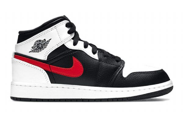 Nike Air Jordan 1 Mid Tops Gs Koripallokengät Miehille Punainen