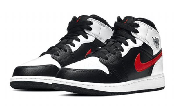 Nike Air Jordan 1 Mid Tops Gs Koripallokengät Miehille Punainen