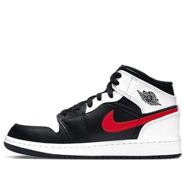 Nike Air Jordan 1 Mid Tops Gs Koripallokengät Miehille Punainen