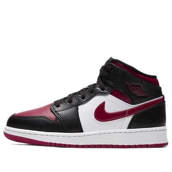 Nike Air Jordan 1 Mid Tops Gs Koripallokengät Miehille Punainen