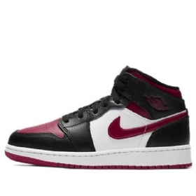 Nike Air Jordan 1 Mid Tops Gs Koripallokengät Miehille Punainen