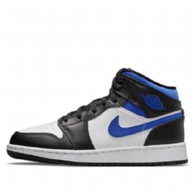 Nike Air Jordan 1 Mid Tops Gs Koripallokengät Miehille Sininen
