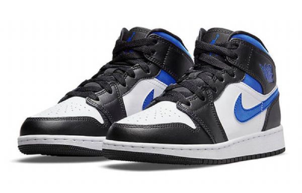 Nike Air Jordan 1 Mid Tops Gs Koripallokengät Miehille Sininen