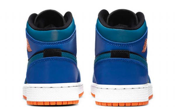 Nike Air Jordan 1 Mid Tops Gs Koripallokengät Miehille Sininen