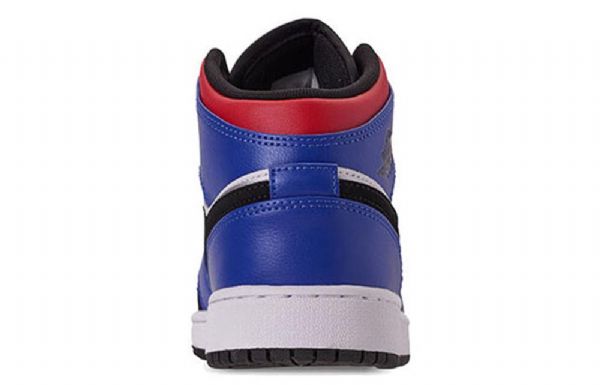 Nike Air Jordan 1 Mid Tops Gs Koripallokengät Miehille Sininen Punainen Valkoinen