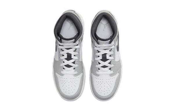 Nike Air Jordan 1 Mid Tops Gs Koripallokengät Miehille Vaaleanharmaa
