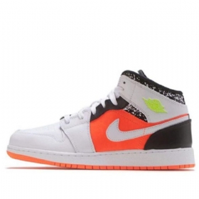 Nike Air Jordan 1 Mid Tops Gs Koripallokengät Miehille Valkoinen