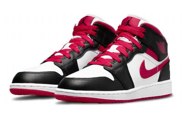 Nike Air Jordan 1 Mid Tops Gs Koripallokengät Miehille Valkoinen