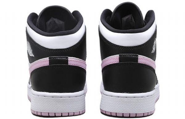 Nike Air Jordan 1 Mid Tops Gs Koripallokengät Miehille Valkoinen Vaaleanpunainen