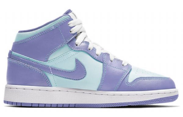 Nike Air Jordan 1 Mid Tops Gs Koripallokengät Miehille Violetti