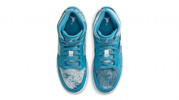Nike Air Jordan 1 Mid Tops Gs Pestyt Kengät Naisille Turkoosi