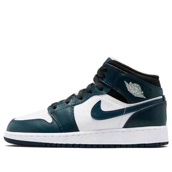 Nike Air Jordan 1 Mid Tops Gs Retro Koripallokengät Miehille Laivastonsininen
