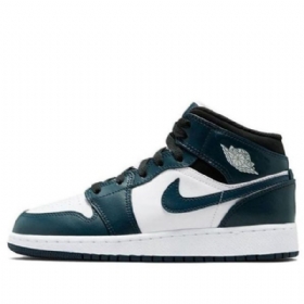 Nike Air Jordan 1 Mid Tops Gs Retro Koripallokengät Miehille Laivastonsininen