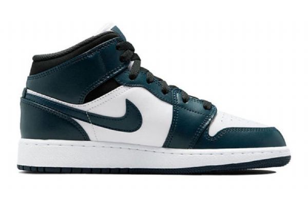 Nike Air Jordan 1 Mid Tops Gs Retro Koripallokengät Miehille Laivastonsininen