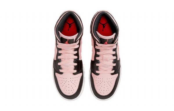 Nike Air Jordan 1 Mid Tops Gs Retro Koripallokengät Miehille Musta Pinkki
