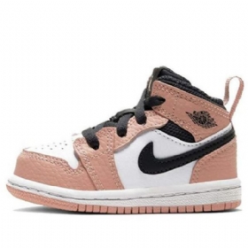 Nike Air Jordan 1 Mid Tops Gt Retro Koripallokengät Lapsille Vaaleanpunainen
