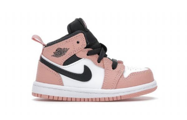 Nike Air Jordan 1 Mid Tops Gt Retro Koripallokengät Lapsille Vaaleanpunainen