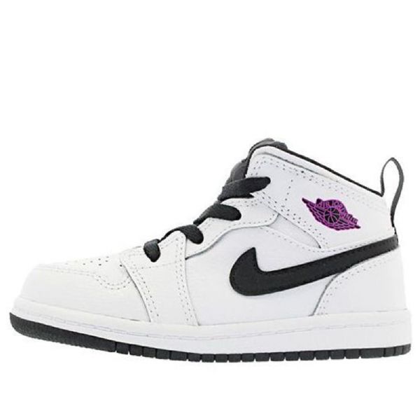 Nike Air Jordan 1 Mid Tops Gt Retro Koripallokengät Lapsille Valkoinen Fuksia